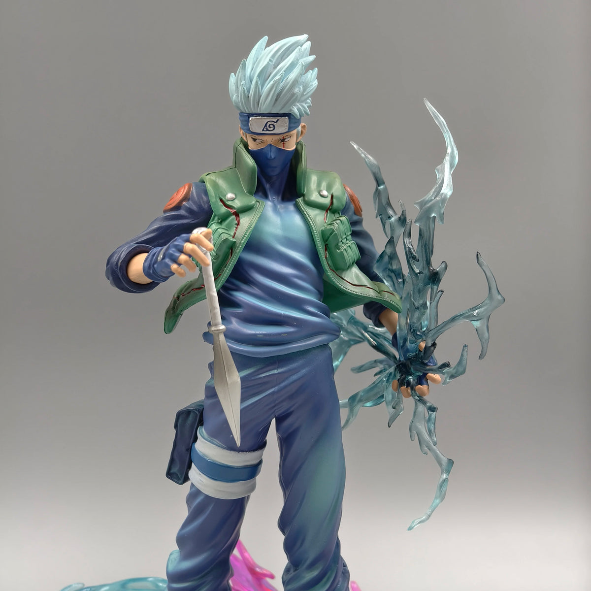 24cm 9.4 inch Naruto Anime Hatake Kakashi Action Figures Statue Desktop Ornamen Collection Statue Model Decoration Room Desk Toys