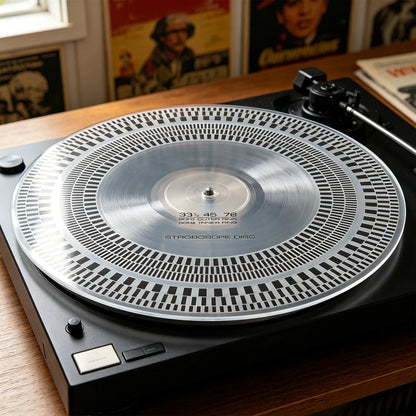 Professional LP Vinyl Record Pickup Calibration Plate Turntable Strobe Disc Speed Detection Gauge Adjust Tool For Record Player