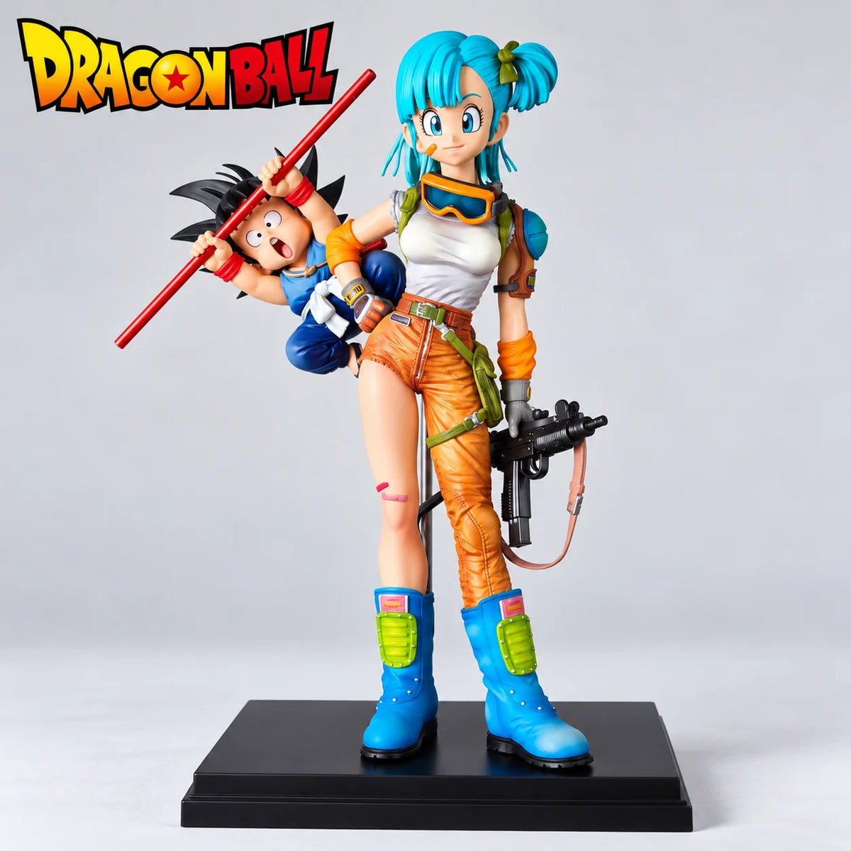 Dragon Ball Bulma Figure with Goku 19cm PVC Anime Action Figure Collectible Model Desktop Decoration Anime Fans Gift