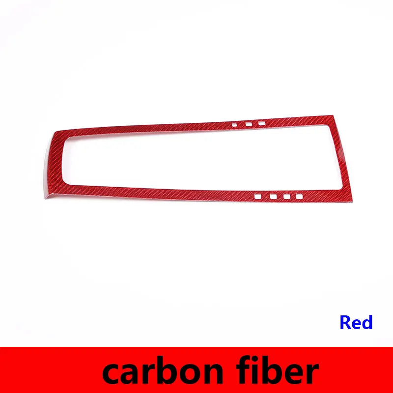 For Porsche MACAN 2014-2021 Real Carbon Fibre Car Central Control Gear Shift Panel Frame Cover Trim Sticker Car Accessories