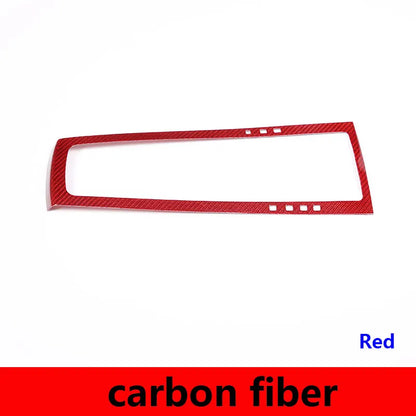 For Porsche MACAN 2014-2021 Real Carbon Fibre Car Central Control Gear Shift Panel Frame Cover Trim Sticker Car Accessories