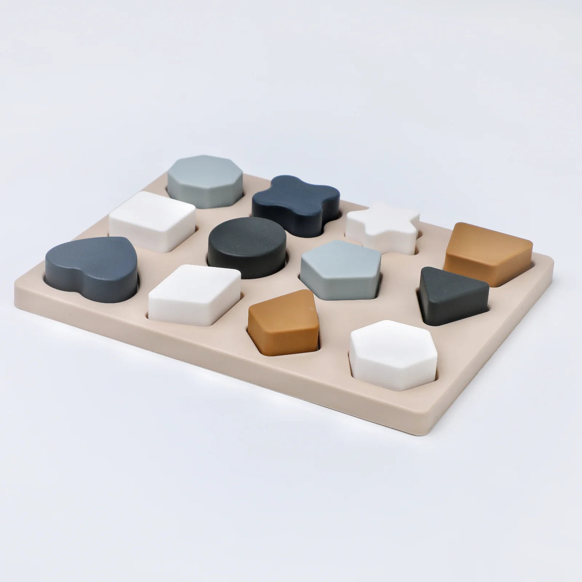 Bitable Silicone Puzzle Montessori Toys for Baby Kids Geometry Shape Matching Games Children Early Educational Toys 1 2 3years