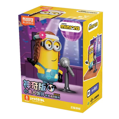 Original Blokees Minions PreCOOL Series Jelly Factory & Minions Celebration Party blind box Peripheral Collect Toys Boy Gifts