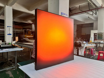 App Control Brightness Sunset Led Art Frame Acrylic Led Backlit Picture Frame Light up Sunset Painting Wood Gold Frame Light Box
