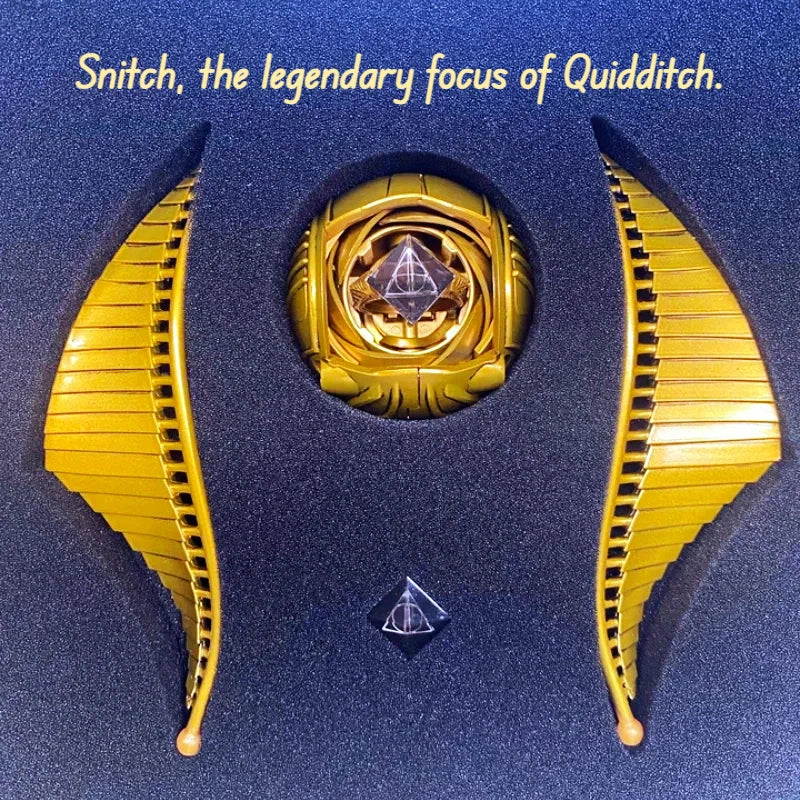 【Stock】Harry Potter Golden Snitch Openable Figure With Ring Ornament Movie Peripheral Toy Christmas Halloween Gift For Fans