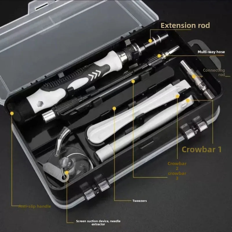 Best-selling screwdriver kit - 115-piece set of heads, tool set, multi-functional screwdriver, precision screwdriver set