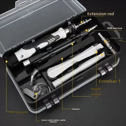 Best-selling screwdriver kit - 115-piece set of heads, tool set, multi-functional screwdriver, precision screwdriver set
