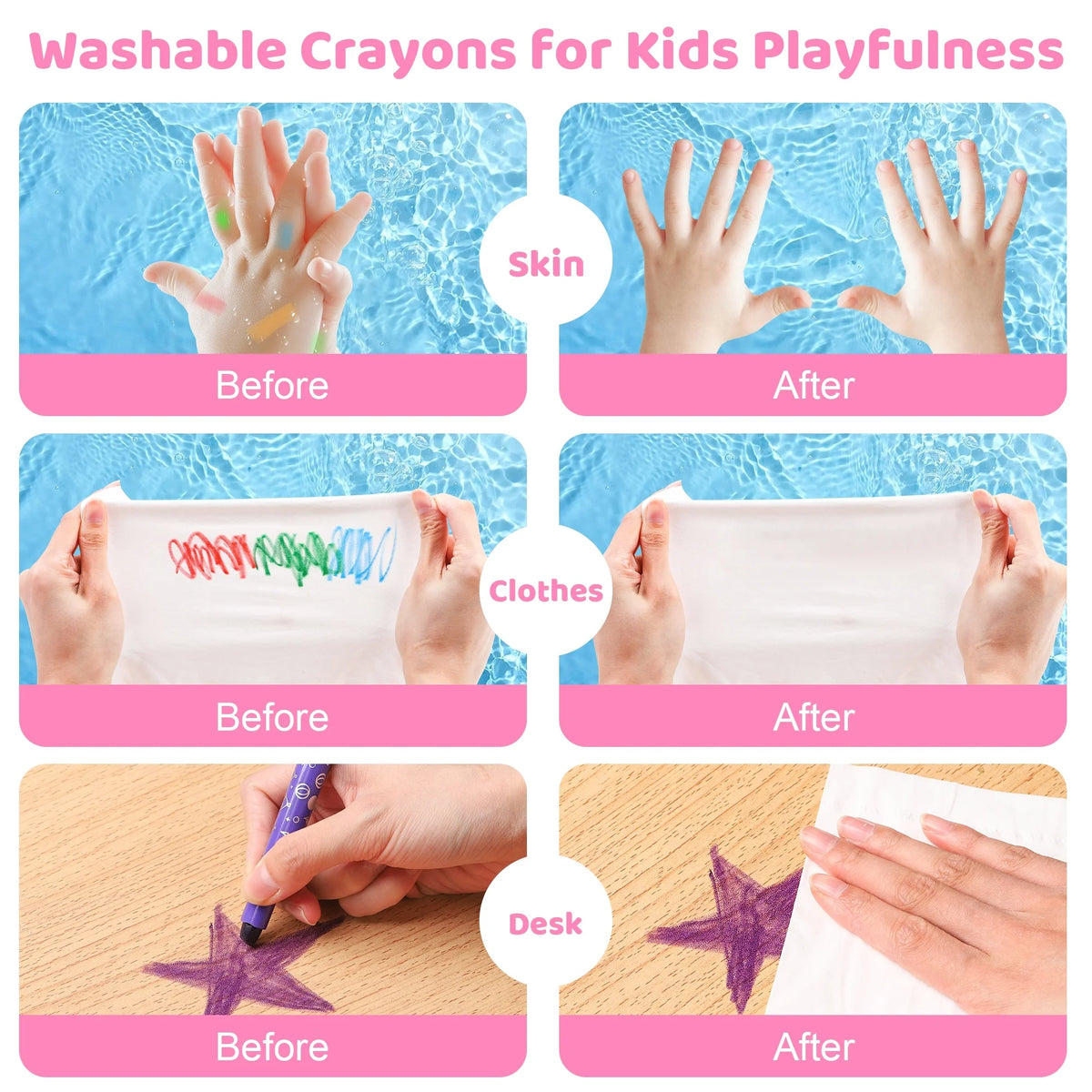 12/24 Colors Twist Crayons for Toddlers Non Toxic Washable Wax Crayons for Kids Art Supplies Drawing Coloring Crayon Set