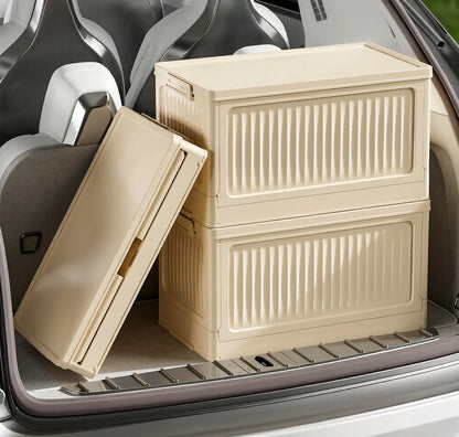 Large Capacity Camping Storage Box with Lid – All-in-One Car Trunk Organizer & Portable Stall Sorting Box