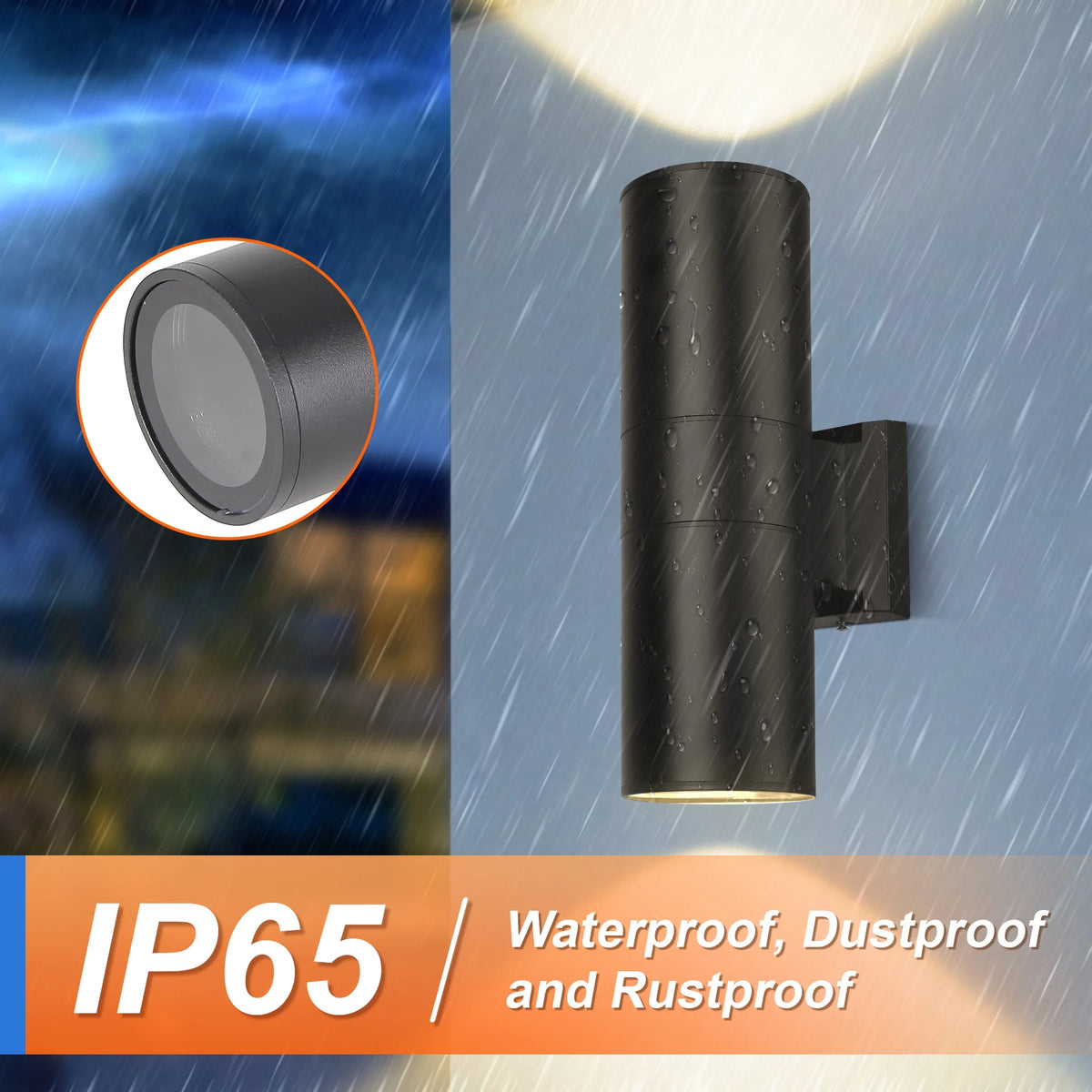 Outdoor Wall Light IP65 Waterproof Wall Lamp Replaceable E27 Bulb Gate Garden Balcony Living Room Decorative Lights