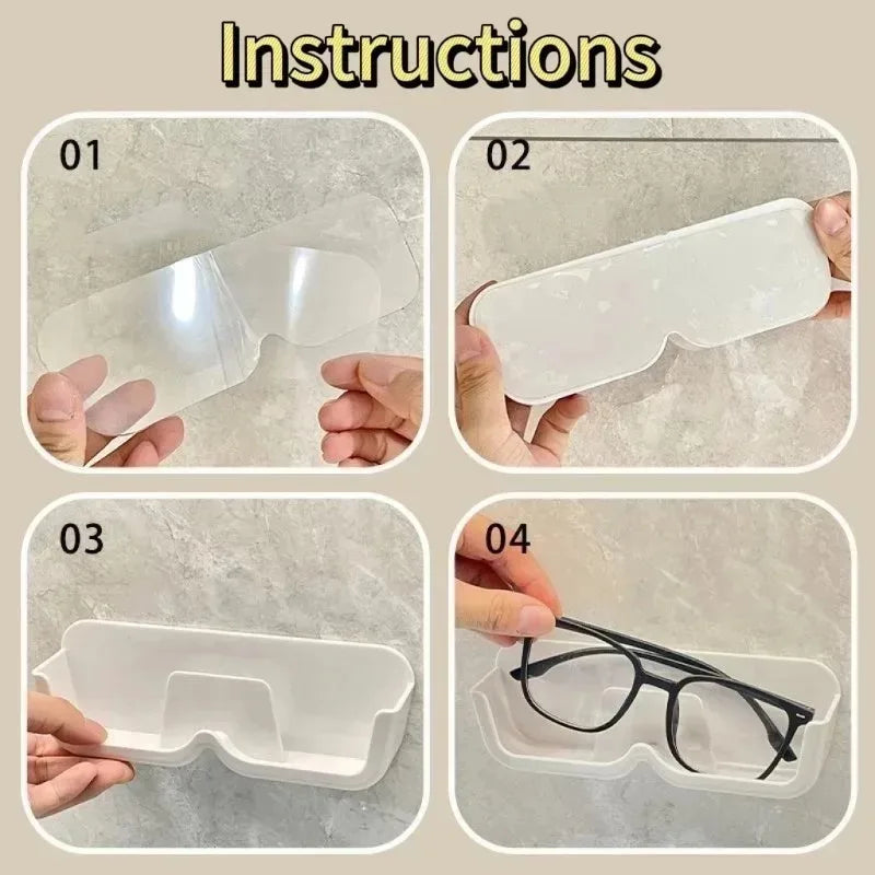 Eyeglasses Organizer Rack Wall Mounted Sun-glasses Display Holder Wardrobe Decoration Storage Box Sunglass Organizer