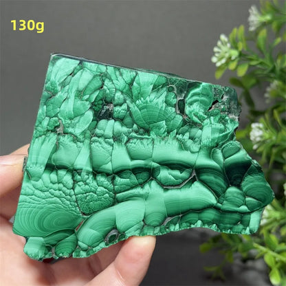 Natural High-Quality And Beautiful Malachite Slate Mineral Raw Stone Therapy Meditation Prayer Energy Home Decoration+Bracket