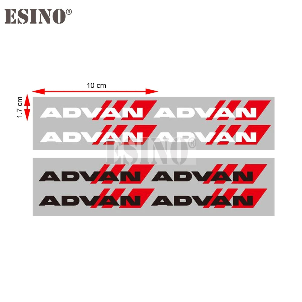 4 x Car Styling Car Decorative Wheel Rim Decoration Sticker Vinyl Decal Series Car Accessories Decal for Yokohama Advan