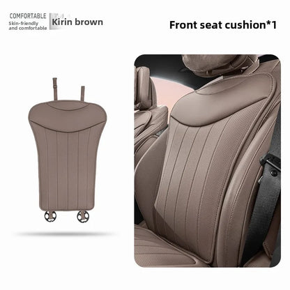 Luxury Sedan SUV Universal Nappa Leather Car Seat Cover Comfortable Memory Foam Perforated Leather Cushion Car Seat Protection