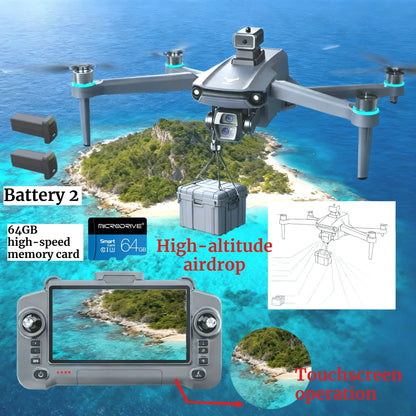 Drone GPS 8K HD Camera Aerial EIS Anti-Shaking 5G WIFI Folding Drones Brushless Obstacle Avoidance Touchscreen RC UAV SG603 Pro