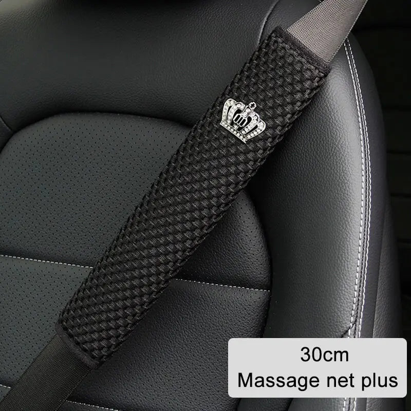 Car Seat Belt Shoulder Guard Padding Pad Four Seasons Massage Net Lengthened 23cm 30cm 50cm 75cm Car Interior Accessories