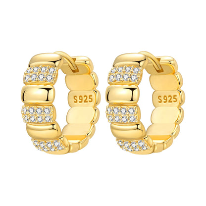Original 925 Sterling Silver Planet Starlight Earrings Fashion 18K Gold Hoop Earring for Women Piercing Jewelry Aretes Gifts