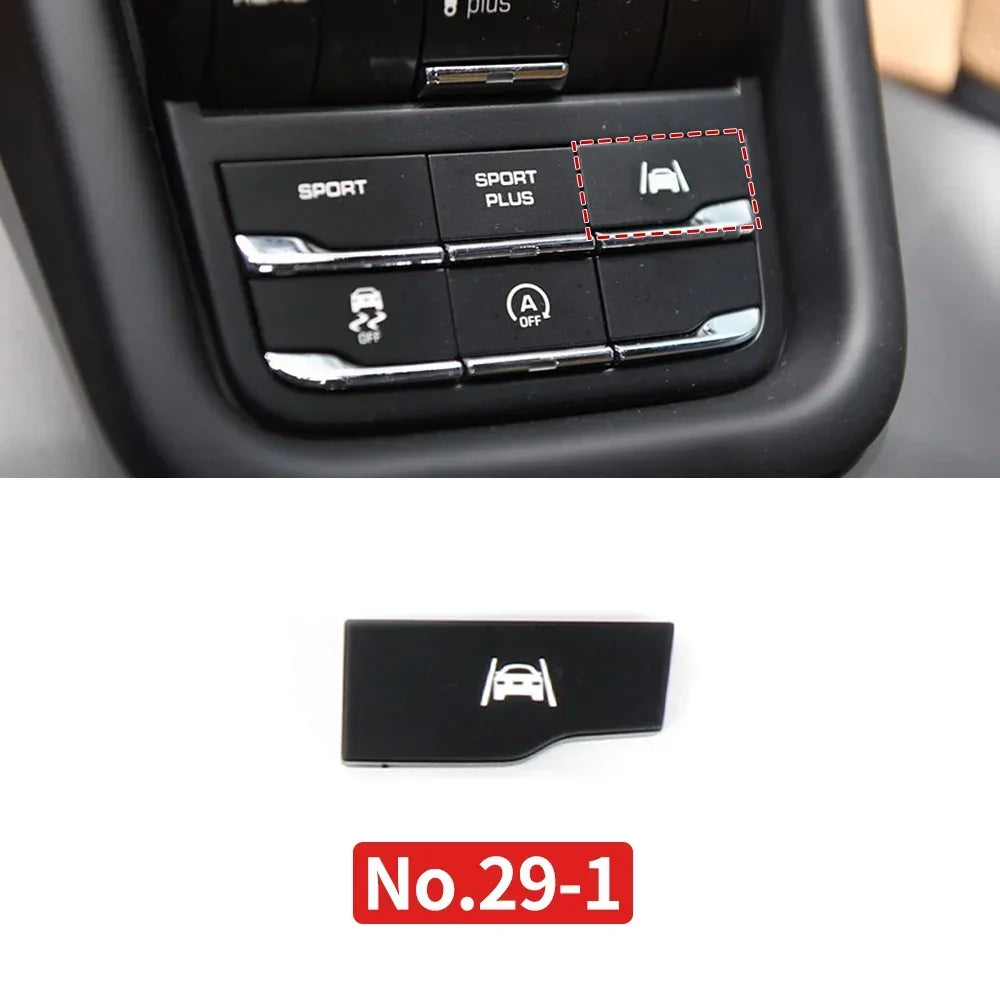 Car Center Console Multi Functional Sport Mode Start Stop Button Vehicle Stability Lane Keeping E-Power for Porsche Cayenne