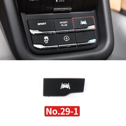 Car Center Console Multi Functional Sport Mode Start Stop Button Vehicle Stability Lane Keeping E-Power for Porsche Cayenne