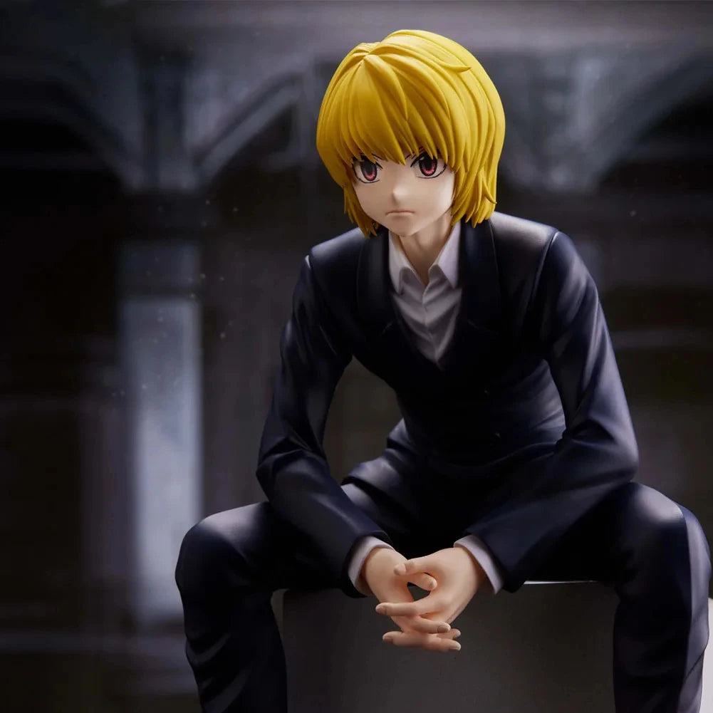 14cm Kurapika Figurine Cute Anime HUNTER X HUNTER PVC Miniatures Ornaments Japanese Manga Model Doll Toy Garage Kits GK Figure
