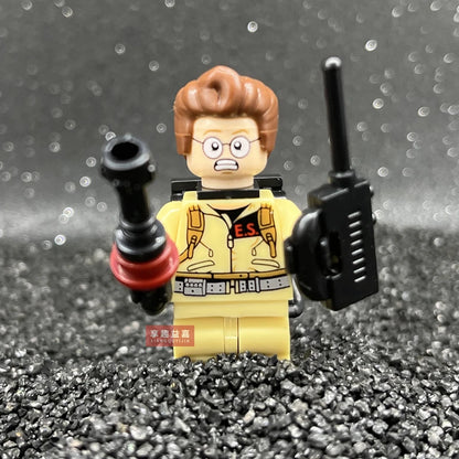 MOC Ghostbusters Raymond Stantz Peter Venkman Model Building Blocks Enlighten Figure Toys For Children Christmas Gifts