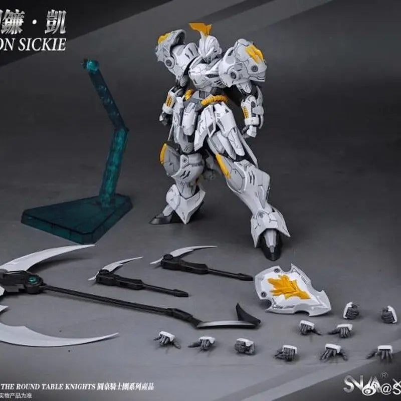 SNAA The Round Table Knights Iron Sickie Kai Shield Knight Articulated Assembled Model In Stock Ornament For Adult Collectors