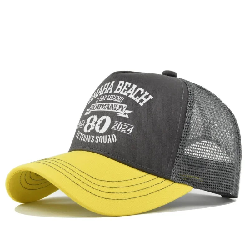 New Fashion Spring Summer Printed Mesh Breathable Baseball Cap Gorras Personality LOGO for Men WomenCouples Visor Hat Casquette