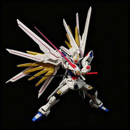 HG SEED 1/144 Mighty Strike Freedom Assembly Model Kit Action Figure Anime Mecha Toy Display Figurine Desk Deco Collectible Gift