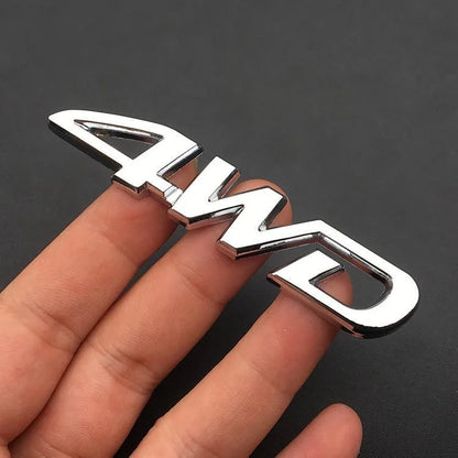 3D Metal Car Sticker Logo AWD 4WD LIMITED Trunk Tail Badge Emblem Metal Alloy Material, Scratch Resistant, Portable Installation