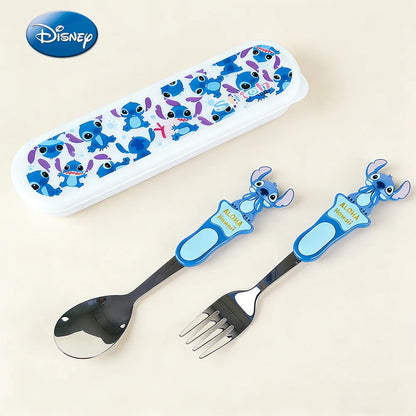 3PCS Disney Officially Licensed Cars Lightning McQueen Stainless Steel Fork Spoon Set Food-Grade Gift for Fans Festive Occasions