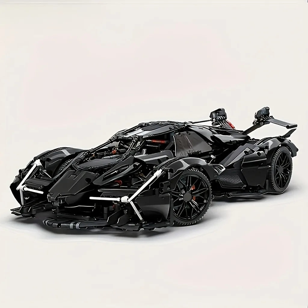 Technical Racing Sport Car Model Building Blocks technic adults 1:14 DIY Supercar Brick Puzzle Toys  Adult Gift（1280+granule）