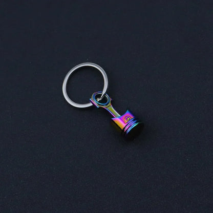 Stainless Steel Car Keychains Brake Disc Turbocharger Gear Design Keyrings Creative Mechanical Car Parts Keychain Gift for Men