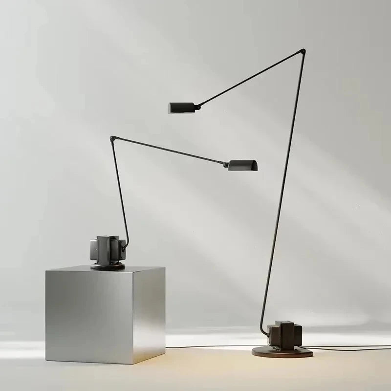 Modern Italian Design Floor Lamp Simple Retro Style Living Room Study Adjustable Swing Arm Reading Table Lamp Home Decor LED