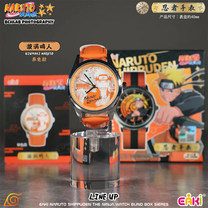 EAKI Hot Original In Stock Naruto Shippuden Kakashi Sasuke Madara Watch Blind Box Anime Figure Trendy Watch Toys Boys Gifts