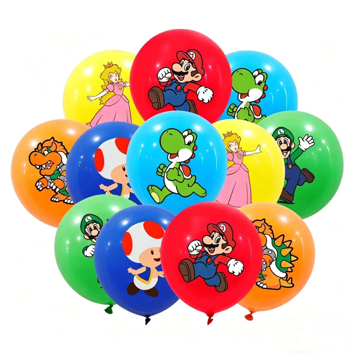 Set Luigi Mushroom Yellow Question Mark Latex Balloons Mario Balloon Set Peach Princess Happy Birthday Party Decoration Supply