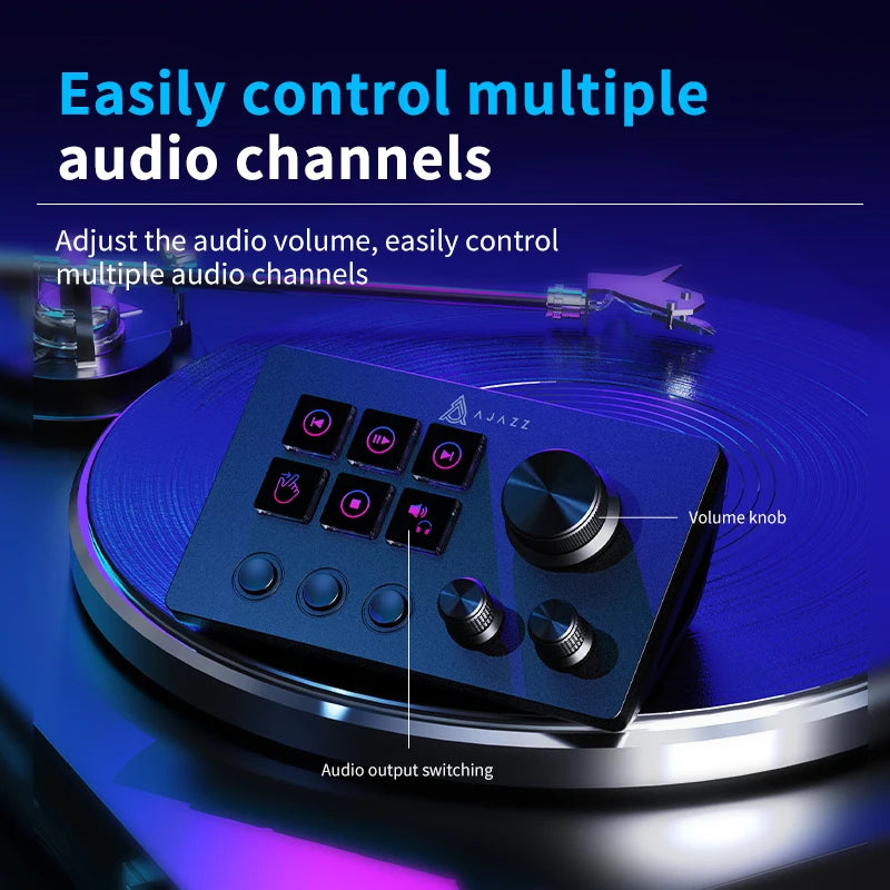 AJAZZ AKP03E/AKP153E Desktop Controller Mini Keyboard Helper, Wired Connection, Supports PC and Laptops, Supports Various DIY