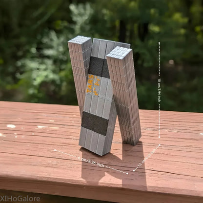 Desk Decor Interstellar Tars Robot 3D Printed Model Metallic Finish Collectible Durable Plastic SciFi Office Fans Gift Idea
