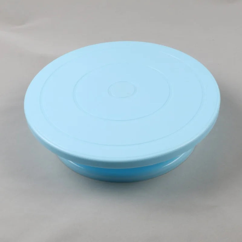 Plastic Cake Plate Turntable Rotating Anti-skid Round Cake Stand Cake Decorating Rotary Table Kitchen DIY Pan Baking Tool