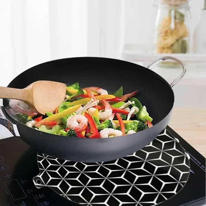 Silicone Cooktop Mat Fireproof Protection Flexible Induction Baking Plate Pad Kitchen Counter Accessories Set