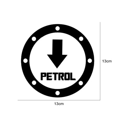 13x13cm Petrol Gas Cap Car Personalized Stickers Creative Car Body Gasoline Cap Decoration Vinyl Film Decal Auto Accessories