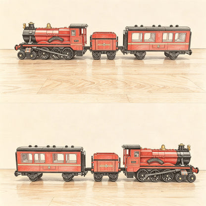 2026 New Classic Train Model Building Block Set DIY Assembly Model Adult Christmas Gift Creative Collectible Toy