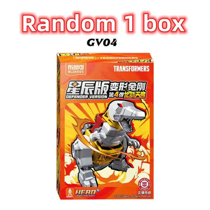 Blokees Transformers Galaxy Version 8 Beast Wars Lio Convoy Galvatron Magmatron Action Figure Assembly Model Toy Birthday Gift