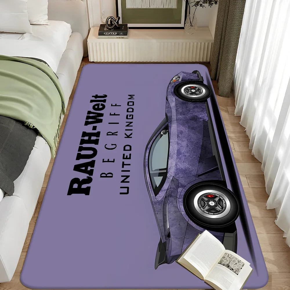Tokyo JDM RWM Sports Car Carpet for Home Decor Floor Mat Living Room Rugs Bedroom Hallway Non-Slip Carpet Kitchen Rug Doormats