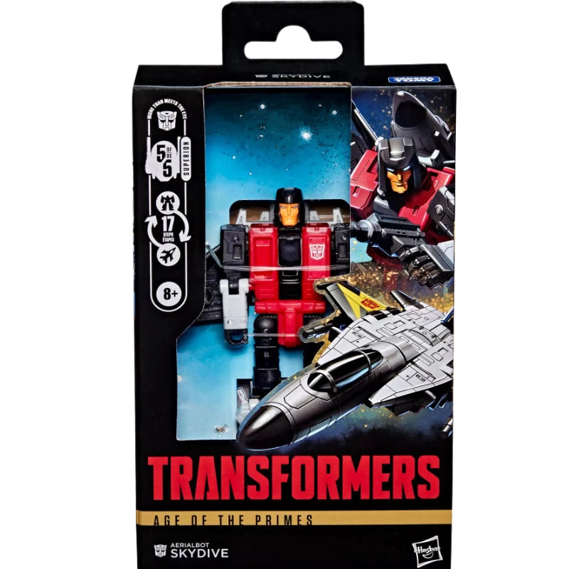 In Stock Hasbro Transformers Classic Toys Age Of The Primes Deluxe Class Skydive Action Figure Robot Toy Collect Gifts Hobbies
