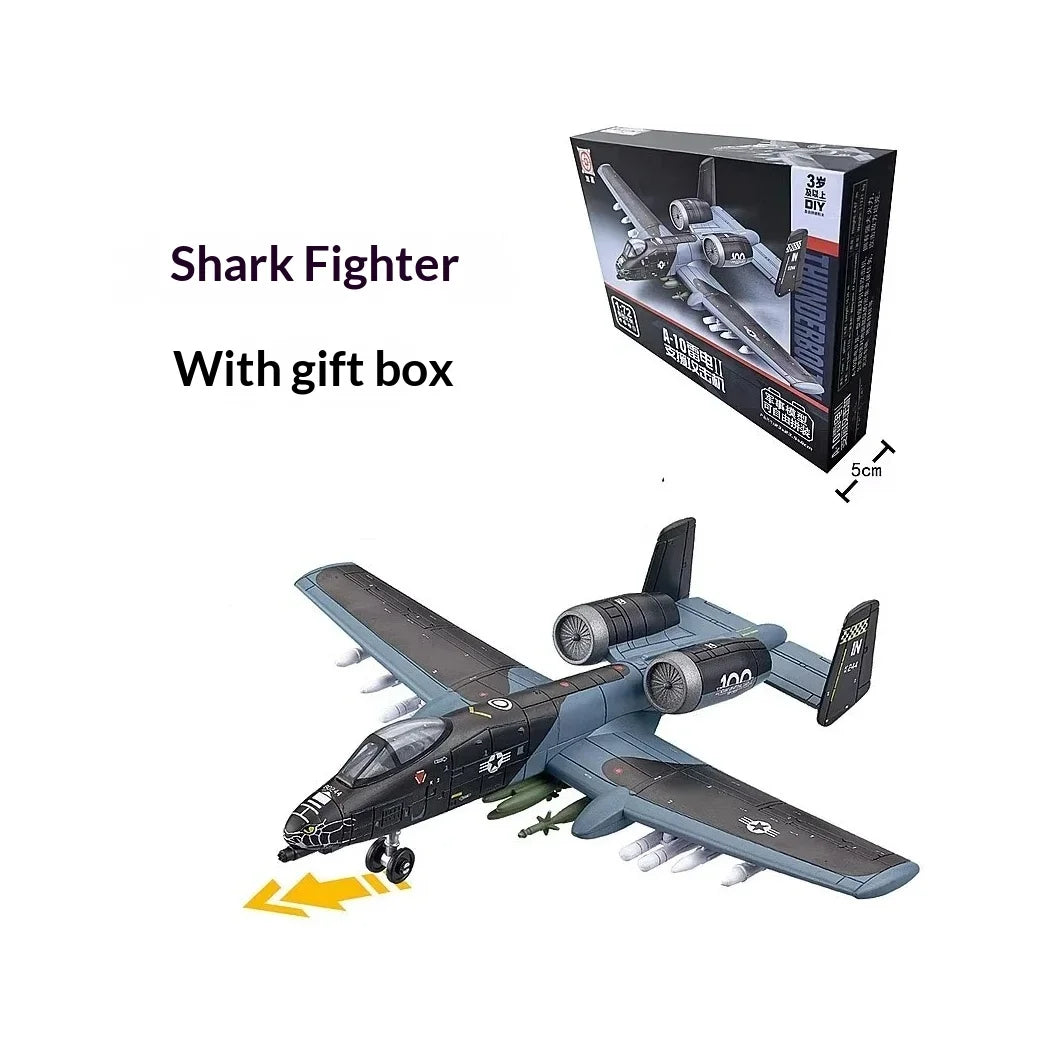 F14 Block Aircraft Military Series Block Support Attack Aircraft Model Wildcat Fighter Toy Gift To Children