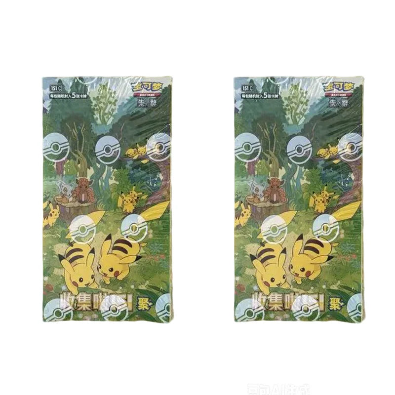 Wholesale Pkm Ptcg Card Simplified Chinese Zhu Zi Collected 151 Change Series Blind Box Card Gengar Collectible Game Cards Gifts