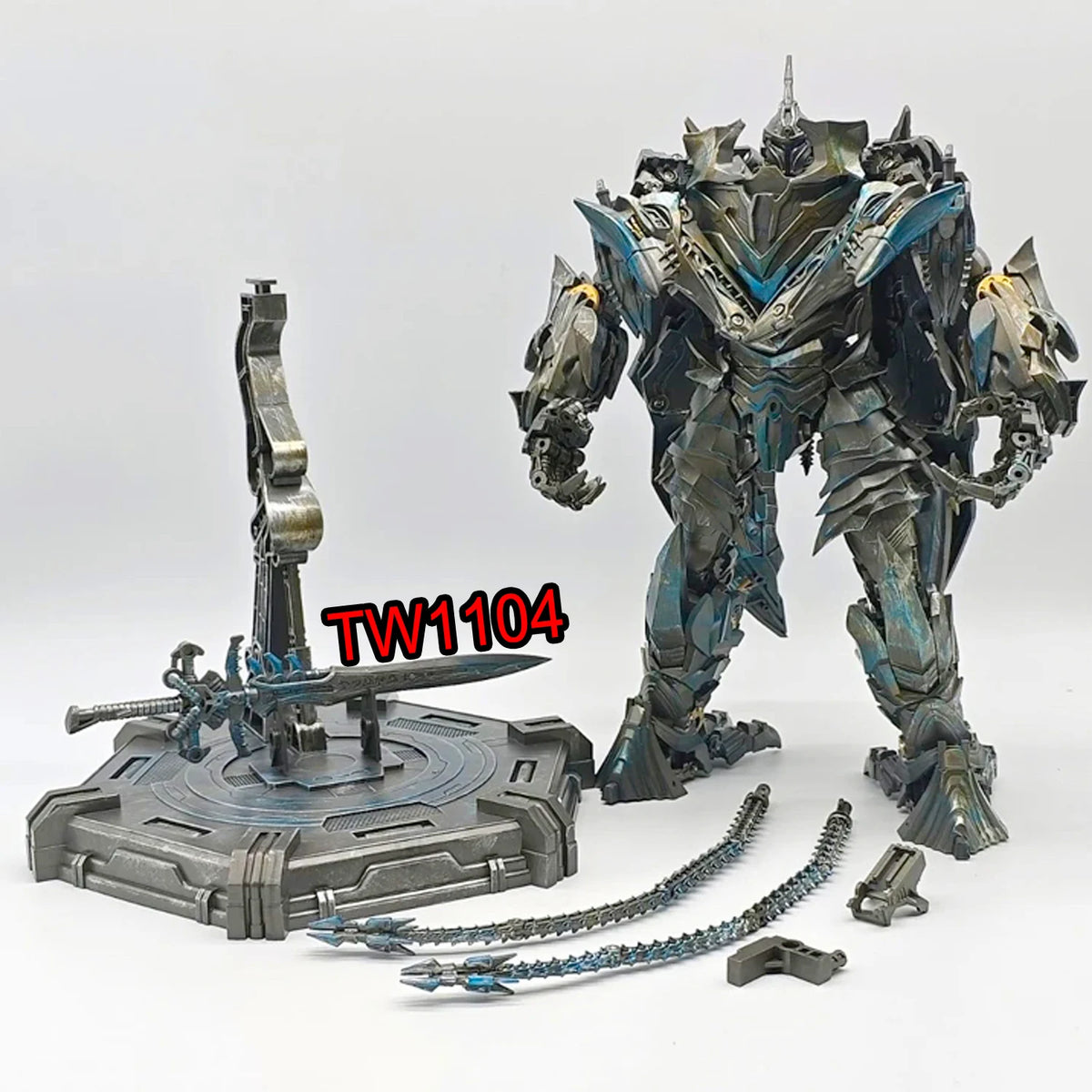 BAIWEI Robot Strafe Transformation Toy Swoop TW1104 Wing Dragon TW-1104 Steel Whip Dinosaur Deformation Figure Model Dinobot