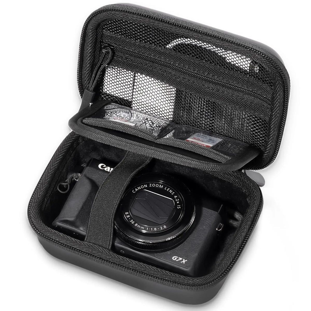 Hard Shell Digital Camera Case for Canon G7X Mark III Mark II, Sony Cybershot, PowerShot SX740, Ricoh GR III, Kodak Pixpro Case