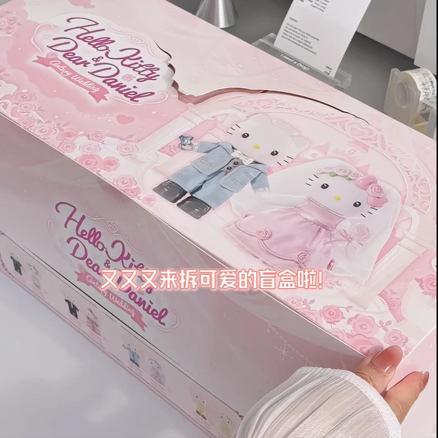 Hello Kitty  Romantic Wedding Series Blind Box Figurine Trendy Toys Century Wedding Series Anime Figures Mystery Box Dolls Gift