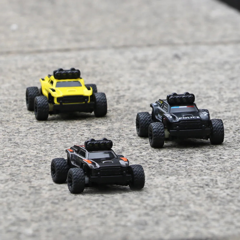 Turbo Racing 1:76 Baby Monster C81 C82 RC MINI Truck Car Monster Truck With Cool Lights Buggy RC Model Car Desktop Toy Gift